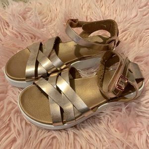 Mia Rose Gold Girls Sandals Size 3